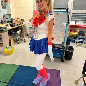 Sailor-Inspired Costume - Blue and Red